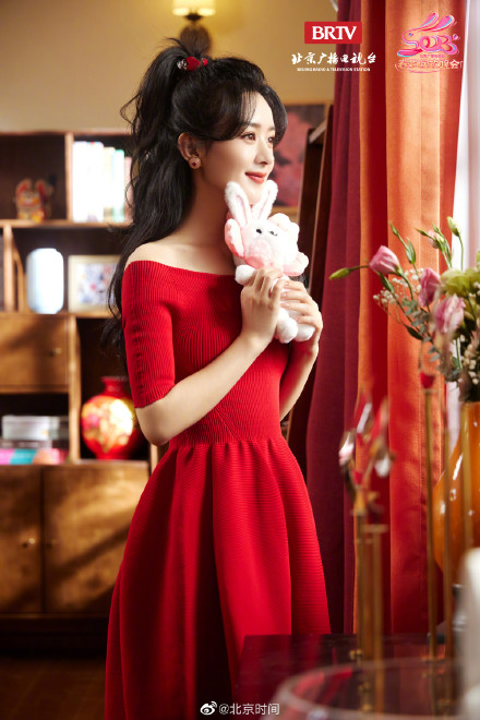 赵丽颖北京台春晚宣传片拍摄花絮