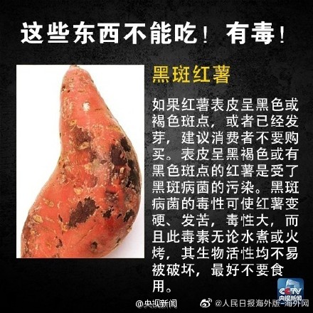 这些食物不能吃 有毒！