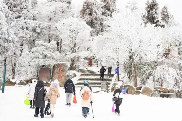 南岳衡山雾凇美景喜迎八方宾客