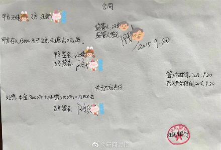 压岁钱保管合同时隔7年重现!大二女儿问去向,妈妈:给你交学费了 压岁钱保管合同时隔7年重现!大二女儿问去向,妈妈:给你交学费了