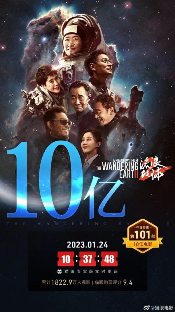 11亿、11亿、33亿！中国影史又多了两部破10亿票房的电影