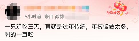 年夜饭后，你吃了几天剩菜？