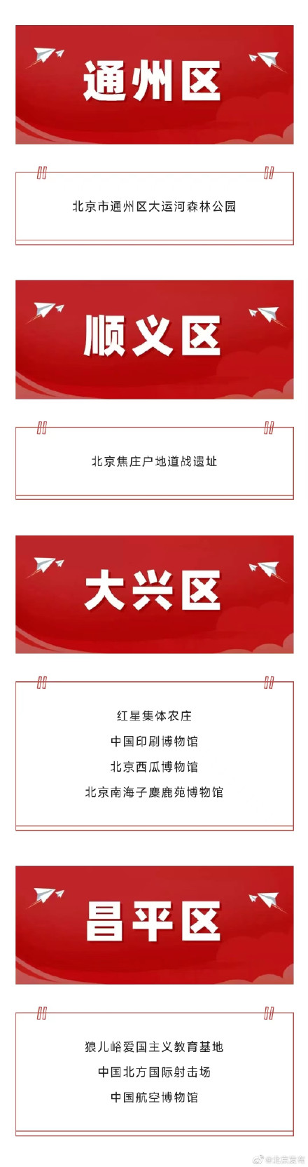 收藏！北京最新红色旅游景区景点名单！寒假正好带孩子逛