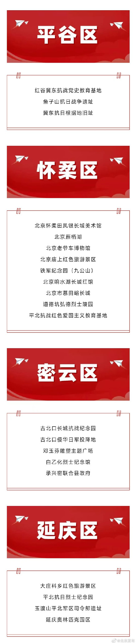 收藏！北京最新红色旅游景区景点名单！寒假正好带孩子逛