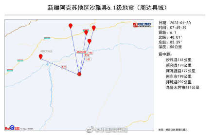 新疆沙雅地震周边20公里内无村庄分布