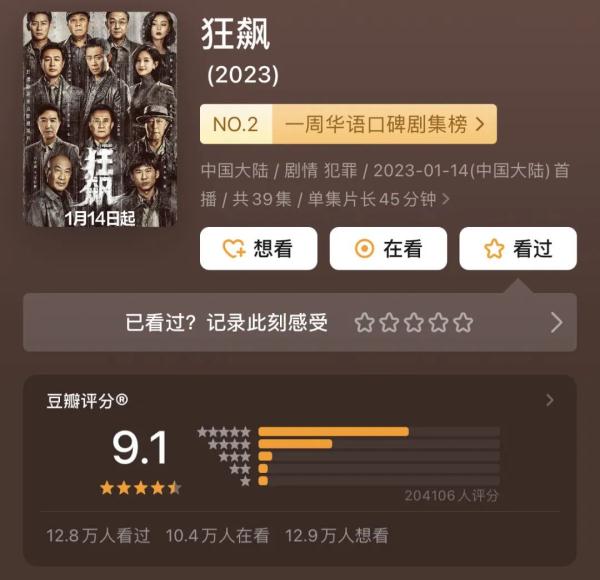 这个春节,他们一路《狂飙》! 这个春节,他们一路《狂飙》!