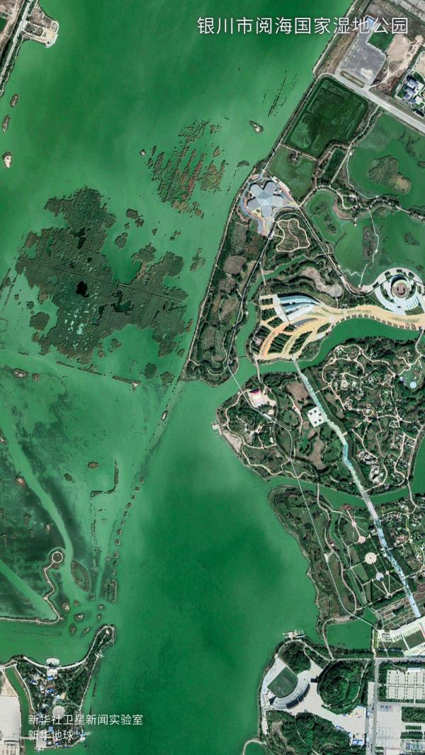 卫星视角看大美湿地