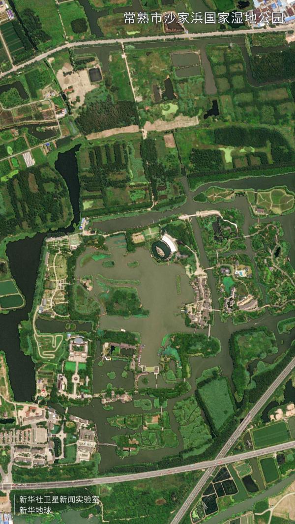 卫星视角看大美湿地