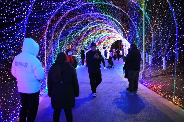 河北邢台邢东新区:水秀花灯迎元宵 河北邢台邢东新区:水秀花灯迎元宵