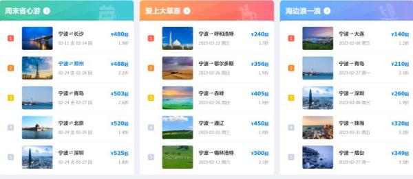 “白菜价”机票又来了!返程高峰过后,宁波出发机票价最低只要2位数…… “白菜价”机票又来了!返程高峰过后,宁波出发机票价最低只要2位数……