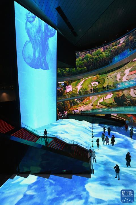 中国电影博物馆展示北京冬奥会开幕式大屏幕 中国电影博物馆展示北京冬奥会开幕式大屏幕