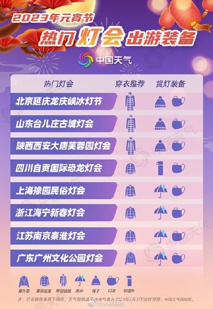 2023元宵赏灯地图出炉