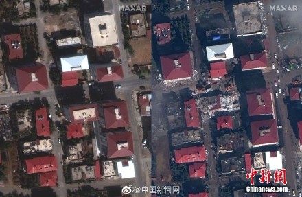 土耳其地震前后对比影像