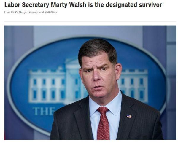 拜登发表国情咨文演讲时，他“躲”了起来