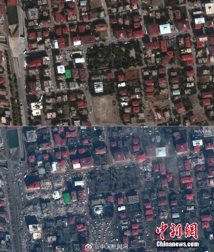 土耳其地震前后对比影像