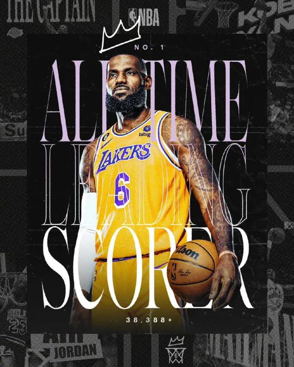 加冕NBA得分王！詹姆斯落泪！