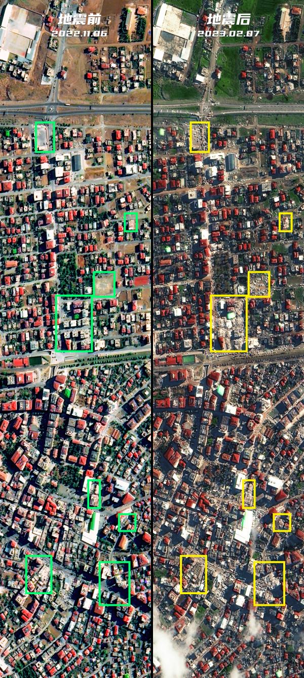 “吉林一号”高清卫星图片!看土耳其两座城市强震后 “吉林一号”高清卫星图片!看土耳其两座城市强震后