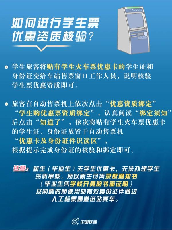 铁路学生优惠票发售条件有重要变化