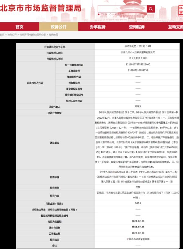 罚款百万!超标收费、不公示项目......北京两殡葬企业被重罚 罚款百万!超标收费、不公示项目......北京两殡葬企业被重罚