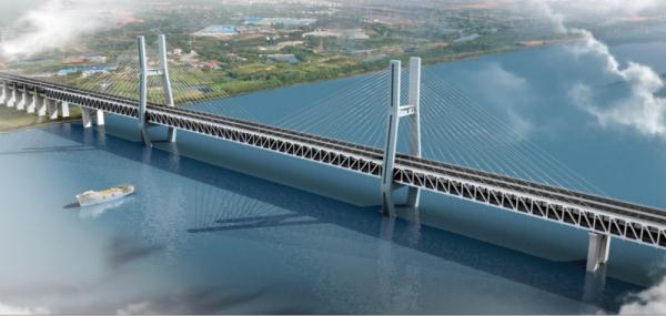 世界最大跨度公铁两用无砟轨道斜拉桥正式进入主体施工阶段 世界最大跨度公铁两用无砟轨道斜拉桥正式进入主体施工阶段