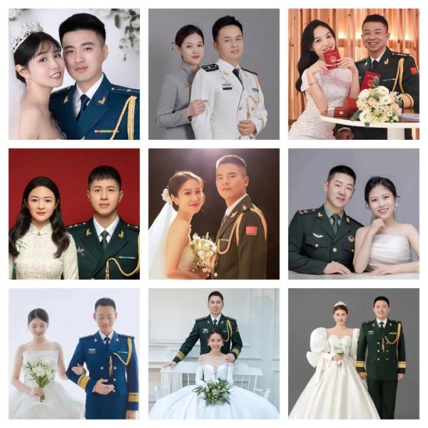 这12对军人结婚照都太好看啦！