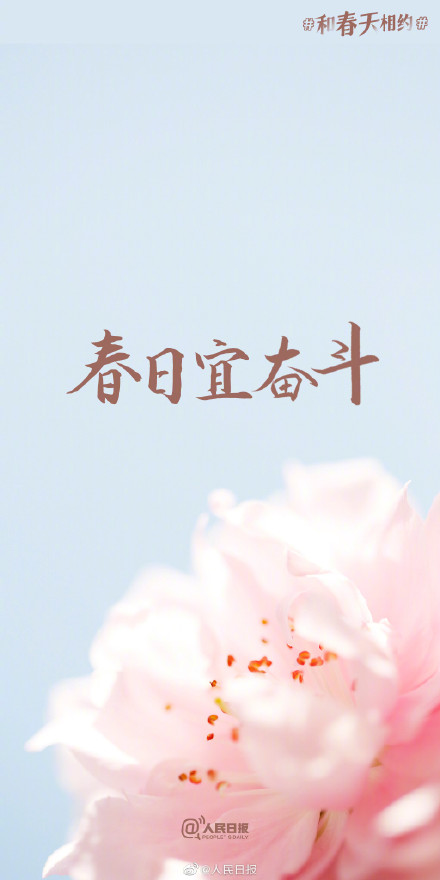 不负春光不负己！收藏2023春日加油壁纸