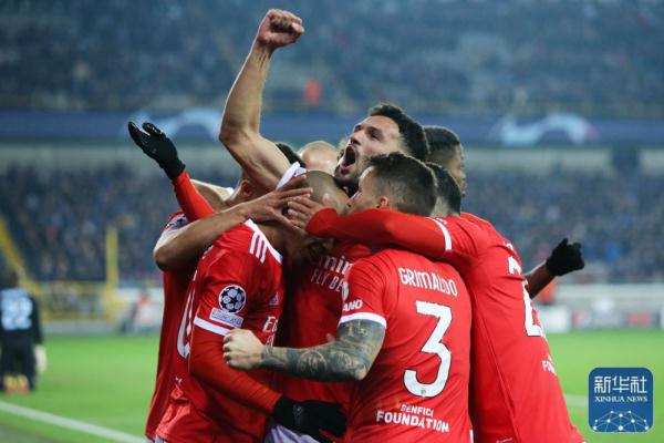 欧冠丨布鲁日不敌本菲卡