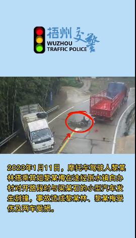 逆行摩托车被撞瞬间车体散架！驾驶人受伤还要负全责……