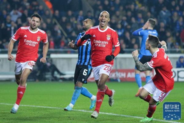 欧冠丨布鲁日不敌本菲卡