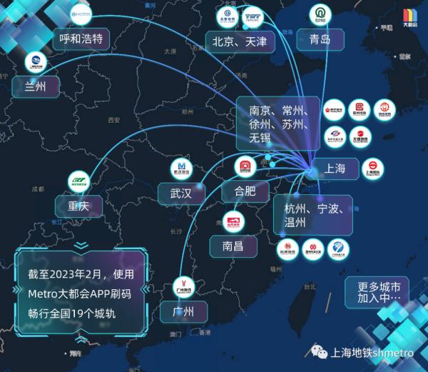 上海、南昌轨交乘车码互联互通!上海乘车码已覆盖19城 上海、南昌轨交乘车码互联互通!上海乘车码已覆盖19城
