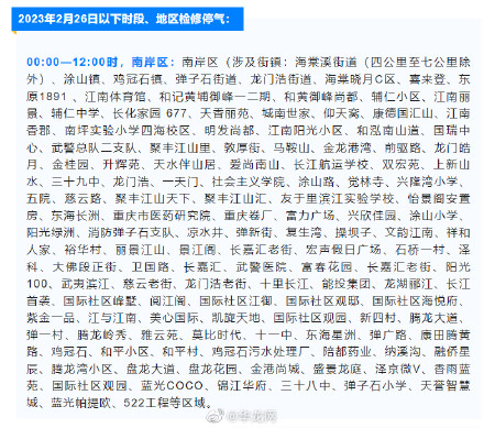 注意！2月20日至26日，重庆这些地方将检修停气