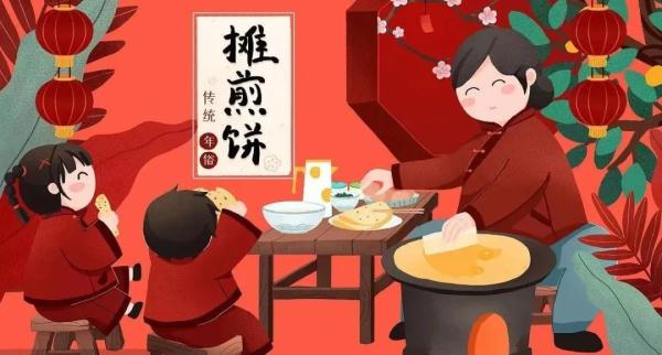 他大口吃着发硬的煎饼，背后原因哭了