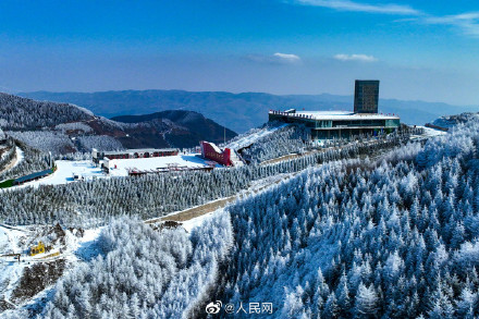 只一眼就心动！宁夏六盘山初春雾凇惊艳绽放