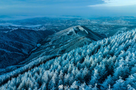 只一眼就心动！宁夏六盘山初春雾凇惊艳绽放
