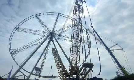 重庆海拔最高摩天轮已合圆 可容纳288人 预计“五一”迎客 重庆海拔最高摩天轮已合圆 可容纳288人 预计“五一”迎客