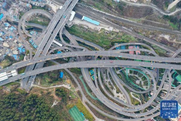 空中俯瞰贵阳黔春立交桥 空中俯瞰贵阳黔春立交桥