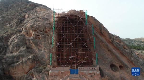 宁夏须弥山石窟修复工程过半 宁夏须弥山石窟修复工程过半