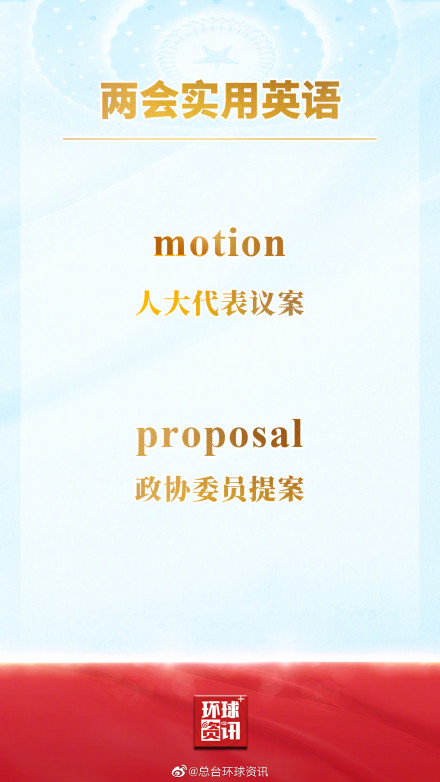 如何用英文介绍两会 收藏这份高频词清单! 如何用英文介绍两会 收藏这份高频词清单!