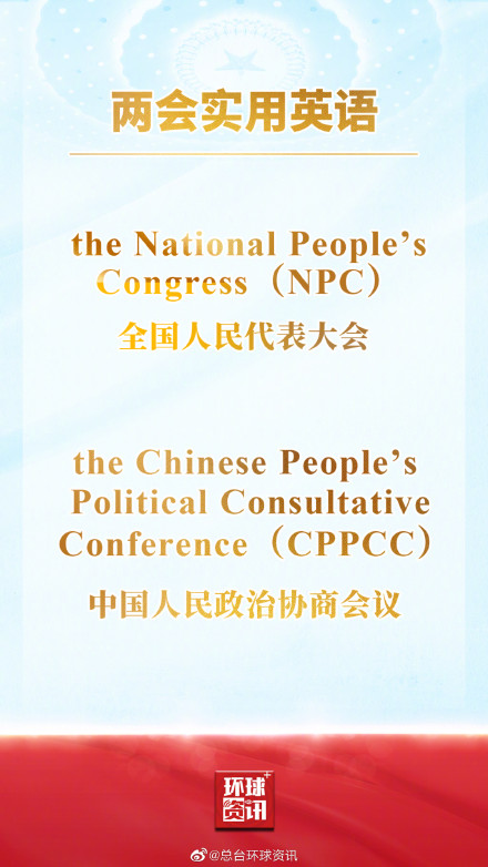 如何用英文介绍两会 收藏这份高频词清单! 如何用英文介绍两会 收藏这份高频词清单!