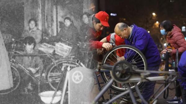 小伙变大叔，他在街头37年免费修车超4万辆