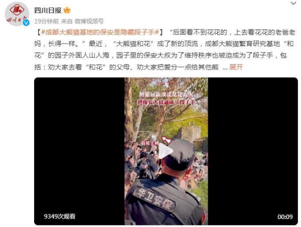 成都大熊猫基地的保安是隐藏段子手 成都大熊猫基地的保安是隐藏段子手
