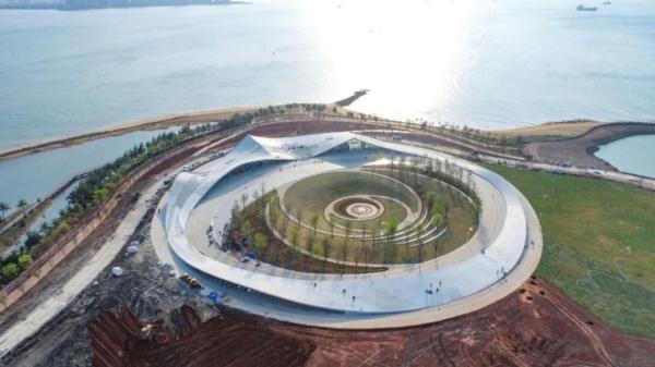 再添新地标！海口湾“天空之山”计划月底正式开门迎客