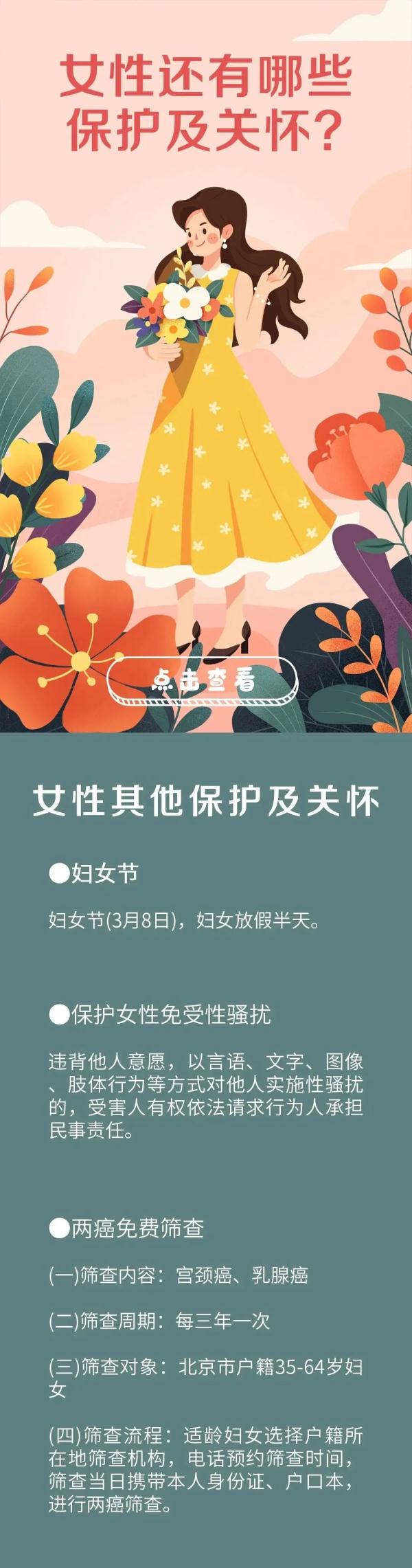 妇女节快乐！还有这些权益等你了解