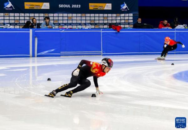短道速滑——世锦赛:中国队进行赛前训练 短道速滑——世锦赛:中国队进行赛前训练