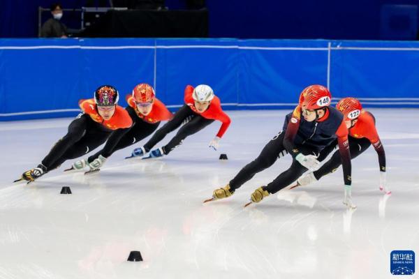 短道速滑——世锦赛:中国队进行赛前训练 短道速滑——世锦赛:中国队进行赛前训练