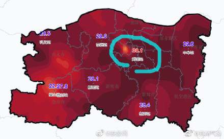 郑州成为今年北方首个30度+省会城市