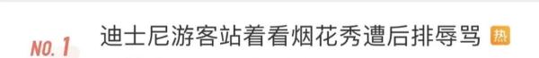 站着看烟花被辱骂，迪士尼最新回应→