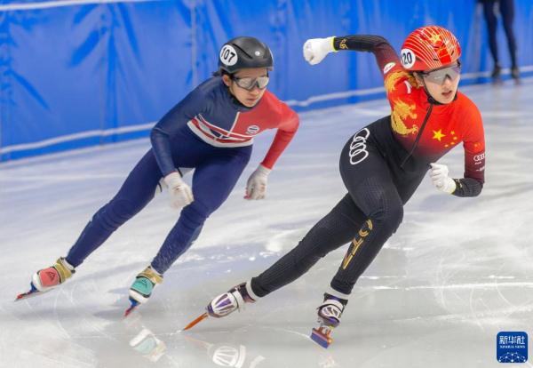 短道速滑——世锦赛:中国队进行赛前训练 短道速滑——世锦赛:中国队进行赛前训练