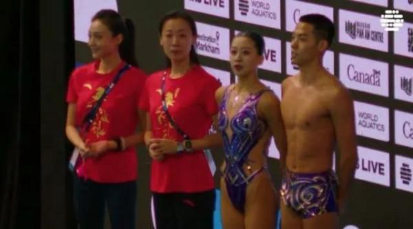 中国花游队唯一男选手，秀出全场最高难度！