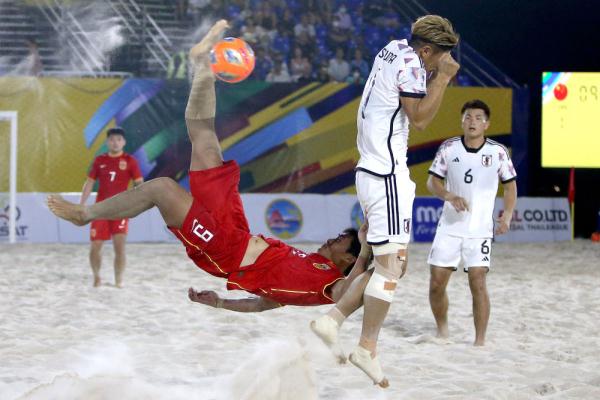 沙滩足球亚洲杯：中国队不敌日本队